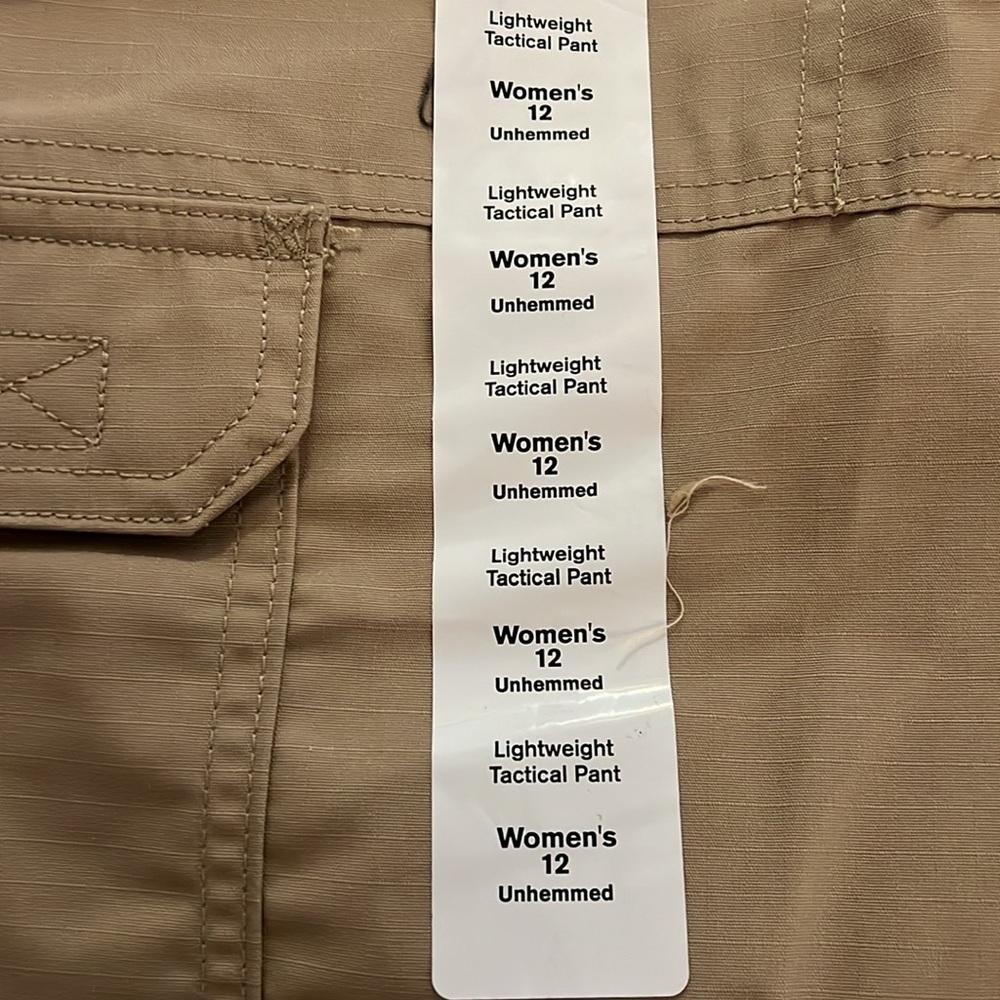 PROPPER Womens Lightweight Tactical Pant Teflon Stain Resistant Khaki Tan‎ Sz 12 - Picture 8 of 13